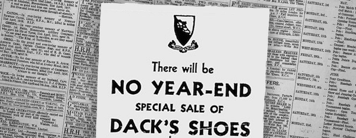 Le temps fil... Publicité de 1935 dans la Gazette de Montréal