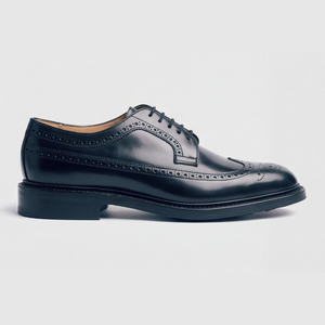 Dufferin - Black Polished - Leather Sole