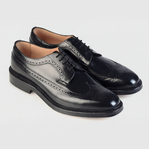 Dufferin - Black Polished - Leather Sole