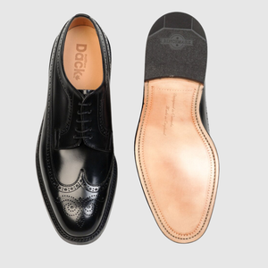 Dufferin - black polished - Leather Sole