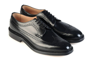 Dufferin - black polished - Leather Sole
